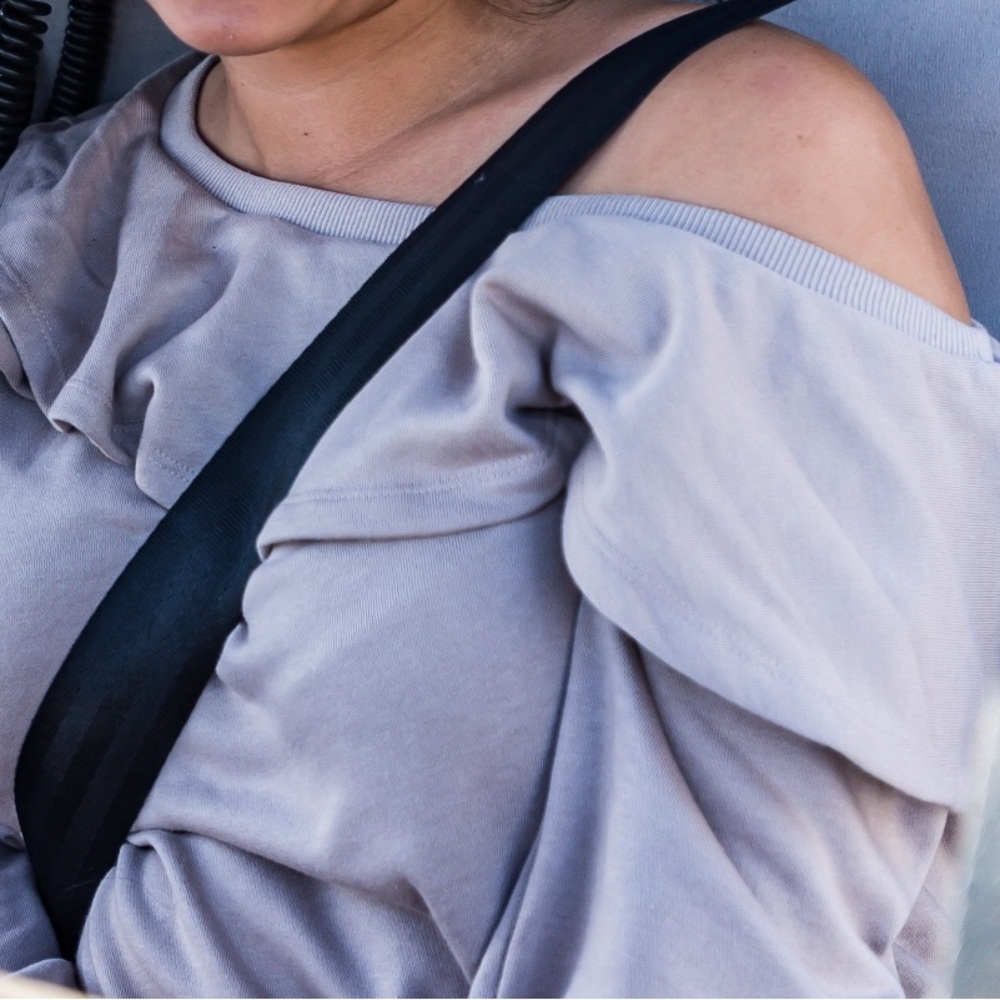 Ruffled Off-Shoulder Top in Mauve - Picture 5 of 5